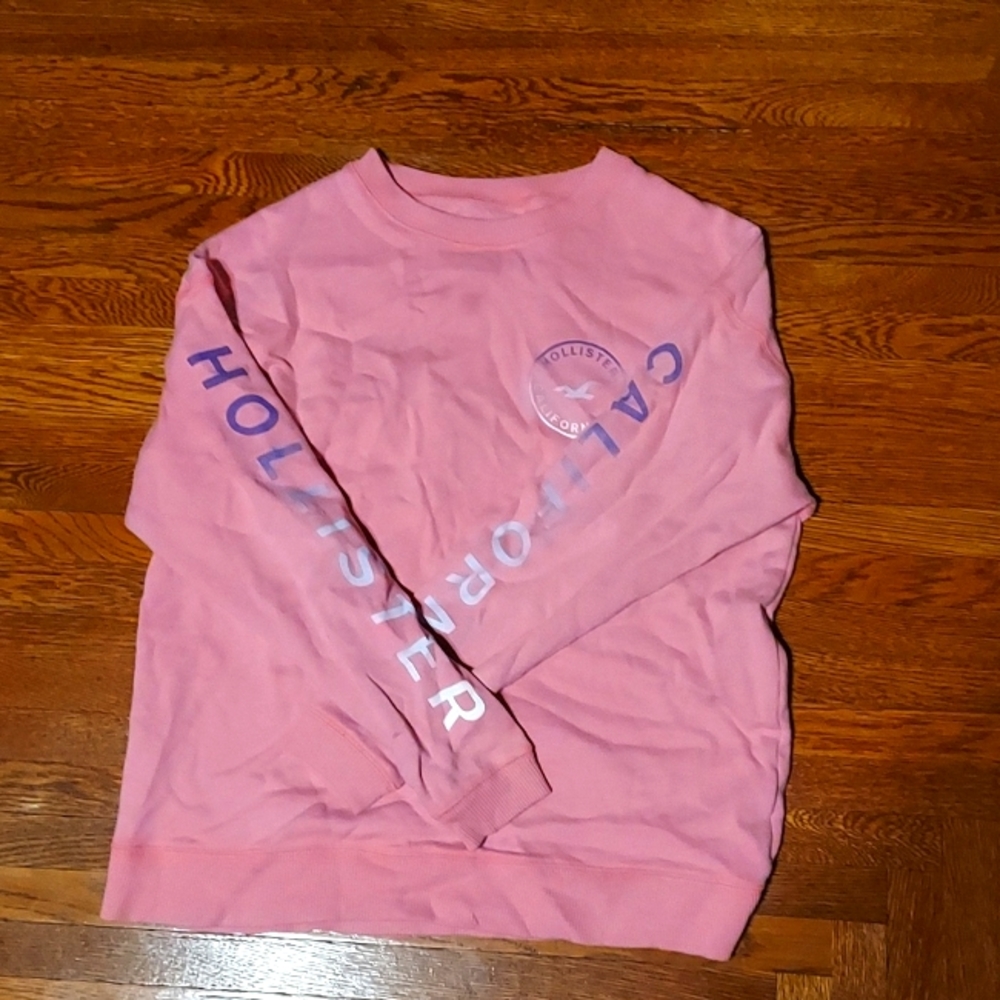 Pink Hollister sweatshirt